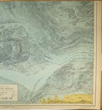 South Atlantic (1961). Heezen, Bruce C. and Tharp, Marie. Physiographic Diagram of the South Atlantic Ocean. Together with printed notes.