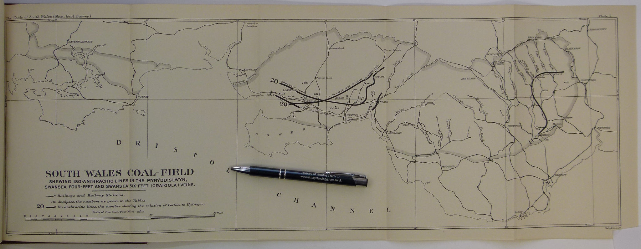 Stahan Map Strahan, Aubrey et al. (1908). The Coals of South Wales with Special R ...