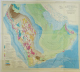 Saudi Arabia (1972). Brown, Glen. Tectonic Map of the Arabian Peninsula. Jiddah: [USGS for] Kingdom of Saudi Arabia. Arabian Peninsula Series Map AP2 Colour lithograph