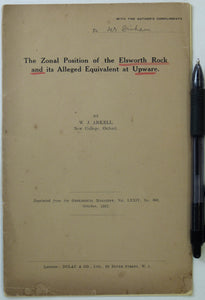 Arkell, W.J. (1937).’The Zonal Position of the Elsworth Rock and its Alleged Equivalent at Upware [Cambridgeshire]. Reprint