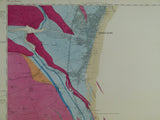 Fife and Kinross, 36 and 37(1868)1:10,560 scale OS basemap 1856. Cover Burntisland, Auchtertool, Kirkcaldy and Kinghorn . Colour washed engravings