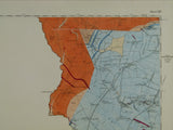 Renfrewshire, 14 and 15 (1874)1:10,560 scale OS basemap 1863. Cover Meikle Millbank and Loch Winnoch. Colour washed engravings