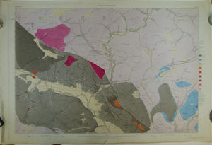 Dumfriesshire 5 and 6 (1870). 1:10,560 scale OS basemap 1860. Cover Sanquhar and Kirkconnel. Colour washed engravings