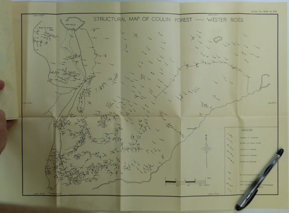 Johnson, M.R.W. (1957). ‘The Tectonic Phenomena associated with the Post-Cambrian Thrust Movements at Coulin, Wester Ross’, offprint of the QJGS