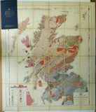 Geikie, A. (1892). Geological Map of Scotland. Edinburgh: John Bartholomew. Colour lithograph, scale 1:633600. Dissected and mounted on linen