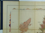 Geikie, A. (1892). Geological Map of Scotland. Edinburgh: John Bartholomew. Colour lithograph, scale 1:633600. Dissected and mounted on linen