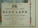 Geikie, A. (1892). Geological Map of Scotland. Edinburgh: John Bartholomew. Colour lithograph, scale 1:633600. Dissected and mounted on linen
