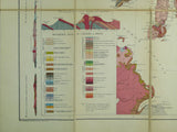 Geikie, A. (1892). Geological Map of Scotland. Edinburgh: John Bartholomew. Colour lithograph, scale 1:633600. Dissected and mounted on linen