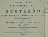 Murchison, Roderick I. and Geikie, Archibald (1862). First Sketch of a New Geological Map of Scotland. Edinburgh: W. & A.K. Johnston, second issue.