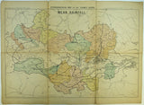 Symons, G.J. (1892). ‘Hydrographical Map of the Thames Basin – Mean [Annual] Rainfall’. Royal Commission on Metropolitan Water Supply. Hand coloured lithographed map,