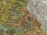 Czizek Johann Bapt. (1847). Geognostiche Karte Ungebunen Wien’s [Vienna, Austria]. Reproduction. 1 inch to a mile approx.
