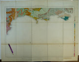 Sheet 14, ¼” Index series. (1892). Geological Survey of England and Wales. Covering English Channel coast from Start Point, Devon to Portsmouth. Hand-coloured lithograph