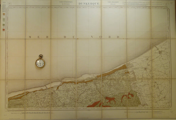Sheet 2, Dunkerque, Carte Géologique Détaillée de, 1876, 1:80,000 scale.