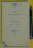 Autographed BA 1951 dinner menu. British Association Edinburgh meeting. Royal British Hotel menu 19 x 11.5cm  for Monday 13th August, 1951.