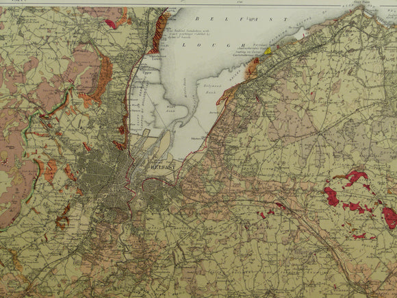 Belfast District, Drift, (1901). First edition. Colour print, flat, 45 x 61cm. Scale 1:63,360. Base map 1903