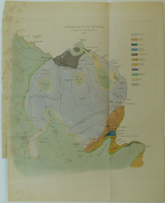 Bryce, James. (1837). ‘On the Geological Structure of the North-eastern Part of the County of Antrim’