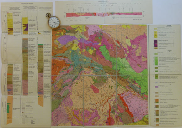 Czechoslovakia. No date. M-33-8 Chabarovice-Dresden. Colour printed geological map, 38 x 49.5cm at 1:200,000