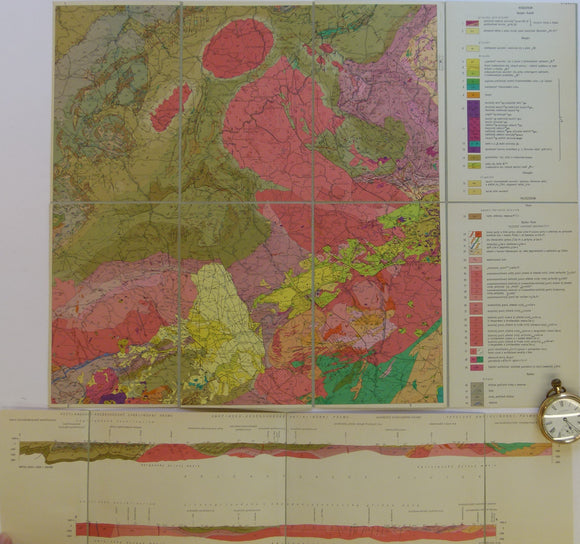 Czechoslovakia. No date. <em>M-33-13</em> <em>Karlovy Vary-Plauen</em>. Colour printed geological map, 38 x 49.5cm at 1:200,000 scale.