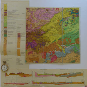Czechoslovakia. No date. M-33-14 Teplice-Annaberg-Buchholz. Colour printed geological map, 38 x 37cm at 1:200,000