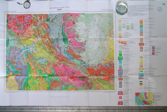 Gap, sheet 35 of Carte Geologique de France, 1980