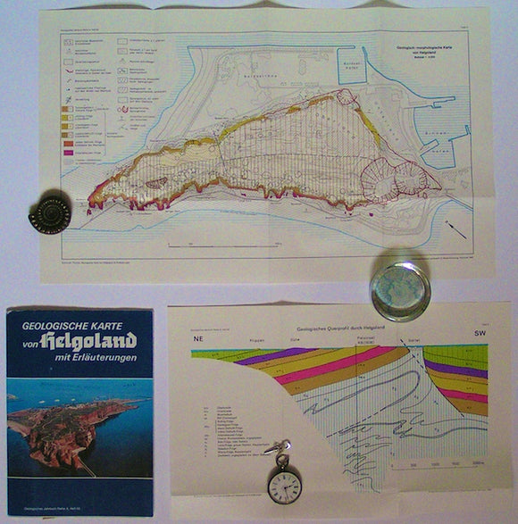 Geologicshe Karte von Helgoland mit Erlauterungen