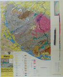 Harz Geologische Wanderkarte (n.d.). Berlin: Schaffmann und Kluge. Colour printed map and section, 59 x 49cm