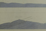 Horizontal Section No.   43 (1858). Across Vale of Clwyd, Wenlock Shale W. of Ruthin, Moel-fammau, Flintshire Coalfield between the Mold and Dee, through Chester and Delamere. Geological Survey of GB. 2nd