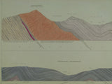 Horizontal Section No.   29 (1853). Untitled [Craig das Eithin, R. Mawddach], Aran Mowddwy, Clun Forest. Geological Survey of GB. 1st