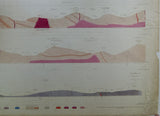 Horizontal Section No.  115 (1877). From N of Cockermouth, through Grisedale Pike, Bow Fell, Wrynose and Wetherlam, to SE of Coniston Lake. Geological Survey of GB. 1st