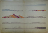 Horizontal Section No.   26 (1852). From Cardigan Bay over Cadr Idris. Geological Survey of GB. 1st edition.