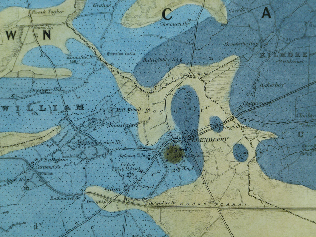 Ireland sheet 110, Edenderry, 1” scale. 1864. First edition. Base map ...