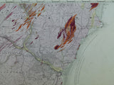 Ireland sheet 139, Arklow, 1” scale. 1861. 35% Irish Sea. Base map not dated. Coloured 1908. Hand-coloured