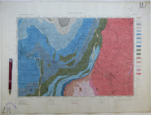 Ireland sheet 147, Kilkenny, 1” scale. 1901. Covers Bagnalstown, Borris. Hand-coloured