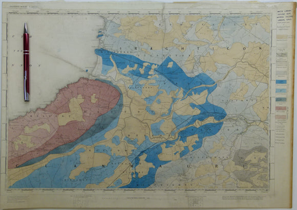 Ireland sheet 151, Listowel, 1” scale. 1881. Includes mouth of the Shannon, south side. Base map not dated. Hand-coloured