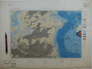 Ireland sheet 152, Newcastle, 1” scale. 1882. Includes Abbeyfeale, Dromtrasna Colliery. Hand-coloured