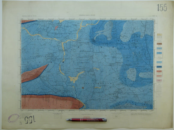 Ireland sheet 155, Cashel, 1” scale. 1879. Base map not dated. Hand-coloured engraving, flat, 43 x 58cm.
