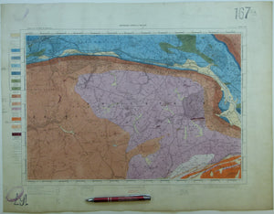 Ireland sheet 167, Carrick on Suir, 1” scale. 1901. Base map not dated. Coloured 1904. Hand-coloured