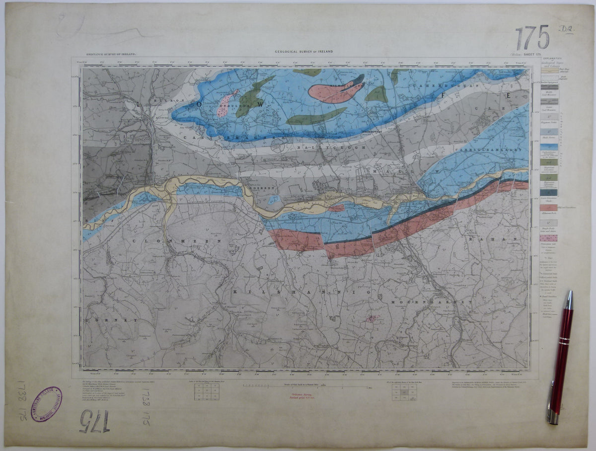 Ireland sheet 175, Mallow, 1” scale. 1882. Covers Kanturk. Base map no ...