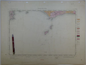 Ireland sheet 180, Fethard, 1” scale. 1901. Includes Saltee Islands. Hand-coloured