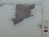 Ireland sheet 190, Bolus Head, 1” scale. 1881. 85% sea.  Hand-coloured