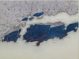 Ireland sheet 198, Castletown Bearhaven, 1” scale. 1881. 55% sea. Hand-coloured