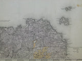 Ireland sheet  29, Carrickfergus, 1” scale. 1883. Base map 1864. Covers entrance to Belfast Lough,