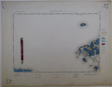 Ireland sheet  42, no title – Sligo Bay, 1” scale. 1883. First edition. 90% sea. Base map 1868. Hand-coloured