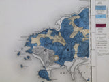 Ireland sheet  42, no title – Sligo Bay, 1” scale. 1883. First edition. 90% sea. Base map 1868. Hand-coloured