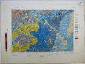 Ireland sheet  46, Clogher, 1” scale. 1901. Covers Glaslough, Caledon. Base map 1877. Hand-coloured
