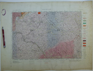 Ireland sheet  48, Banbridge, 1” scale. 1901. Covers Bromore, Ballymahinch. Base map not dated. Coloured 1904. Hand-coloured