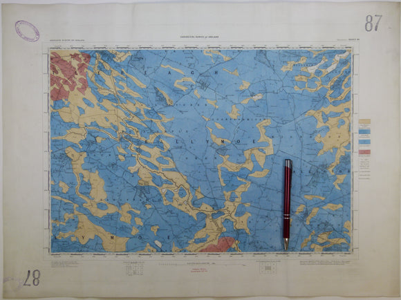Ireland sheet  88, Longford, 1” scale. 1900. Covers Lanesborough. Base map undated. Hand-coloured