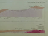 Section No. 12 (1862). Five sections covering Slievenaman, Mt Argula,  Freagh & Brandon Hills to Coolhill Castle, Coal Measures at Moneyfelim R., to Old Red Sst. near Goresbridge. Illustrates maps 147, 156 & 157. Hand-coloured