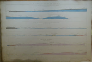 Section No. 17 (1864). Four Sections in Galway Bay region. Illustrates one inch maps 114, 123, 124 & 125. Hand-coloured