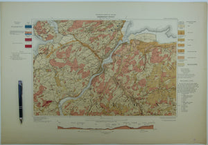 Londonderry District, Drift, (1908). First edition. Colour print, flat, 46 x 66cm. Scale 1:63,360.